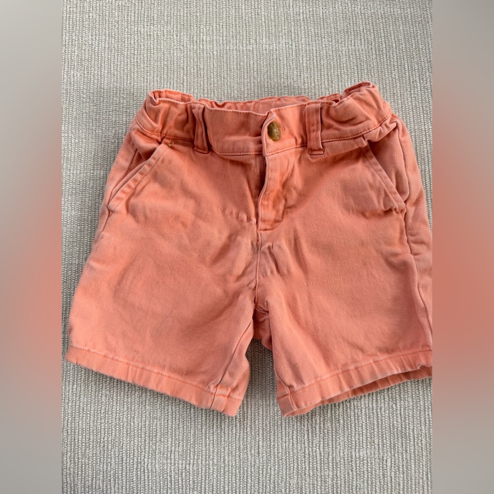 Janie and Jack Boy’s Peach Shorts 4T